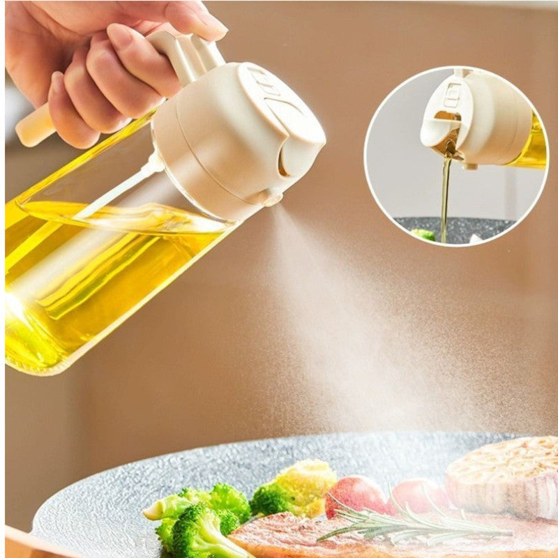 2 in 1 Glass Oil Spray And Dispenser