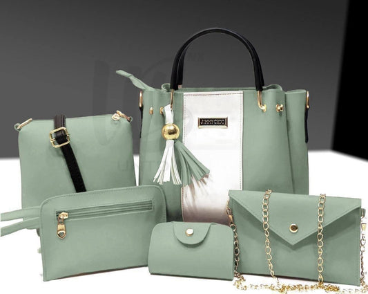 5-Piece Jimmy Choo Bag Combo | Main Bag, Sling, Pouch, Envelope Sling & Card Holder | Pink R