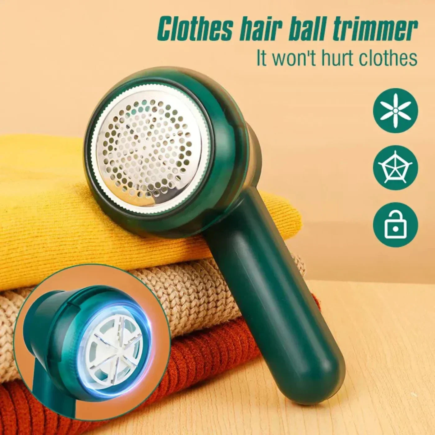 Electric Lint Remover | Rechargeable Anti-Pilling Fabric Shaver for Clothes &amp; Sweaters&nbsp;